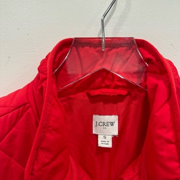 J. Crew Factory Puffer Vest wSnap Pockets Red Small - Picture 6 of 9